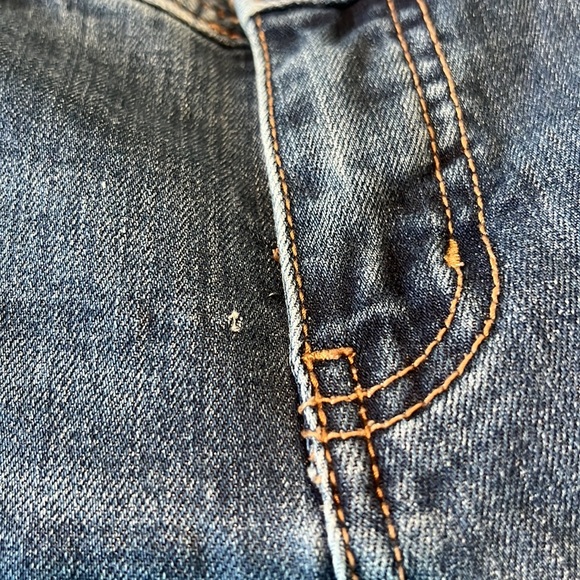 Free People Distressed Denim Cropped Skinny Jeans Size 28 - Picture 11 of 15